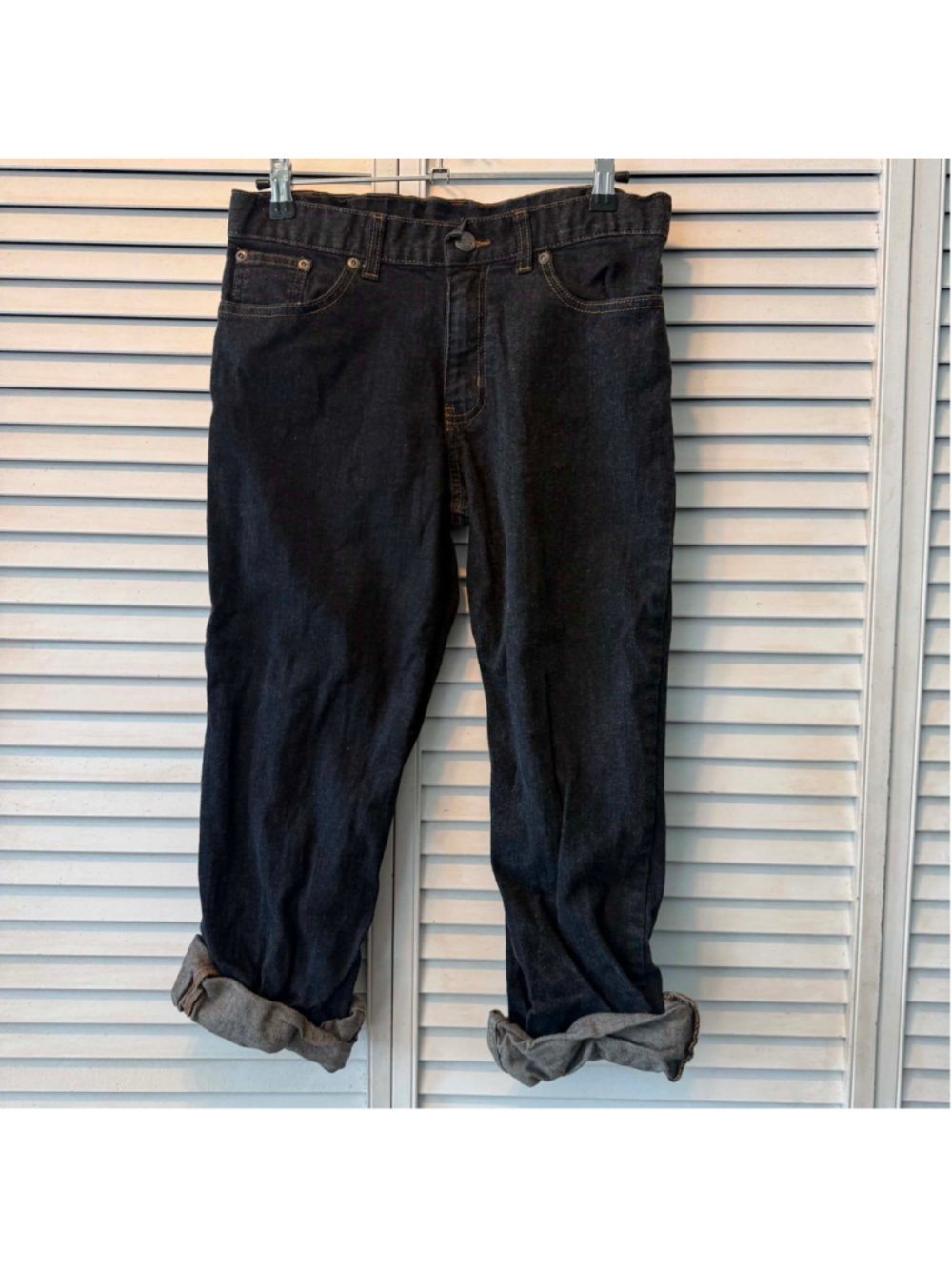 Boys Wonder Nation Husky Jeans Size 12 Black